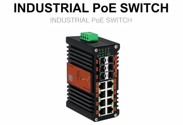 Managed Gigabit Poe Switch 8 Port 802.3At - Przemysłowy przełącznik PoE z obsługą protokołu
